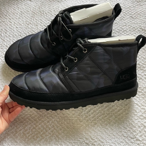 NEW UGG Neumel LTA Peace Camo Boot Black Poppy Men's Lace Up Boots Size 13 - Picture 4 of 11